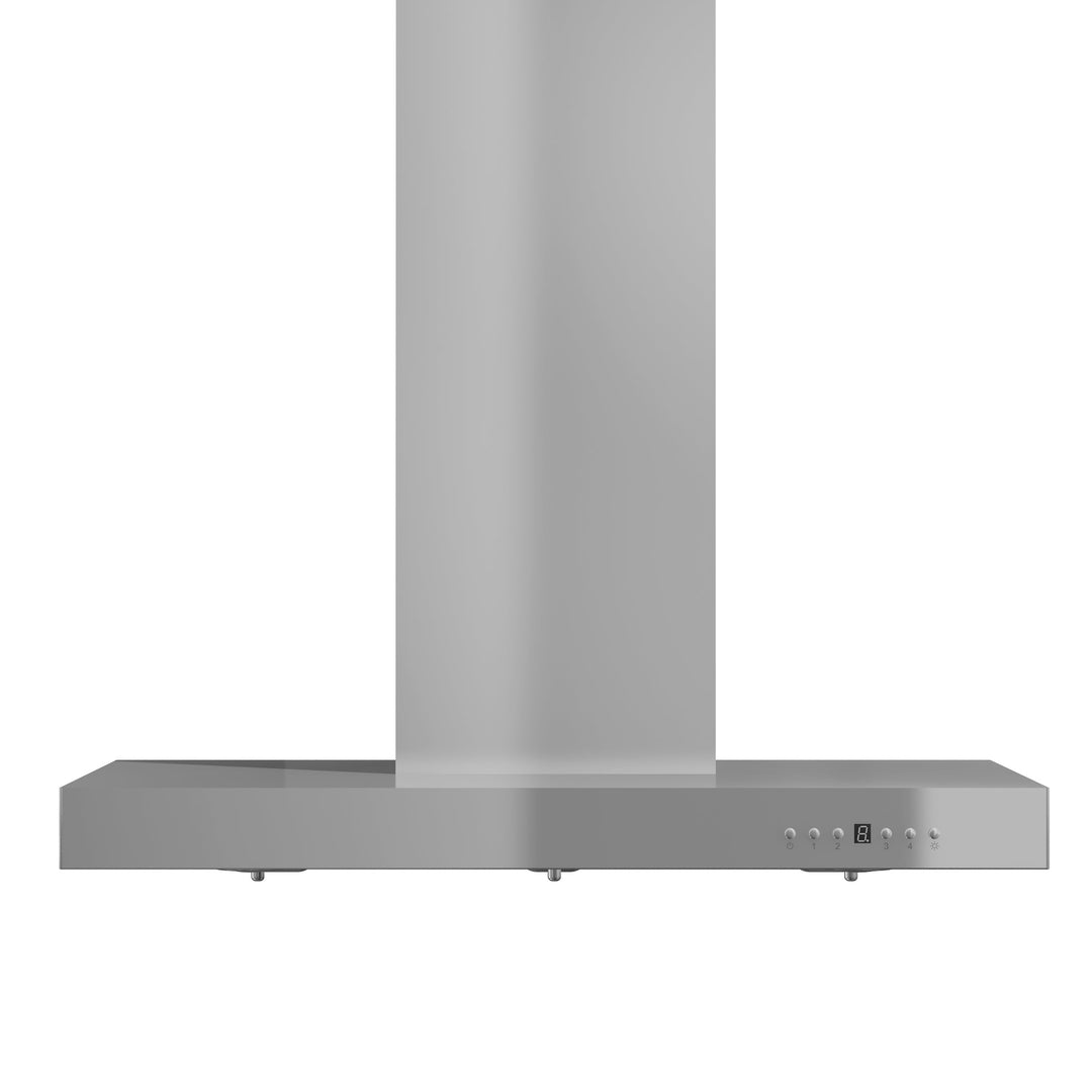 ZLINE 36" Convertible Vent Wall Mount Range Hood in Stainless Steel with Crown Molding (KECRN-36)