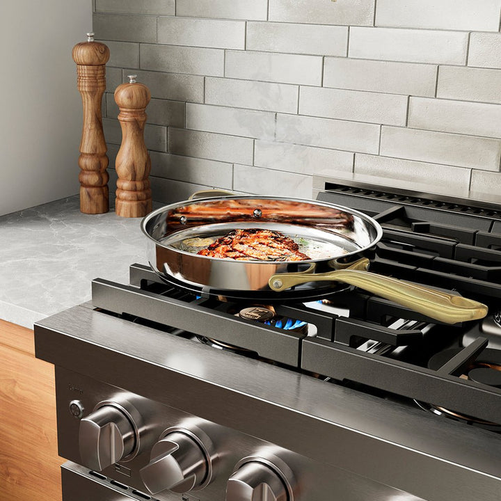ZLINE 36 in. 5.2 cu. ft. Paramount Gas Range with 6 Burner DuoProâ„¢ Cooktop and Convection Gas Oven in Stainless Steel (PSGR36)