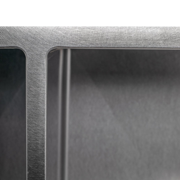 ZLINE 36 in. Anton Undermount Double Bowl Satin Stainless Steel Kitchen Sink with Bottom Grid (SR50D-36S)