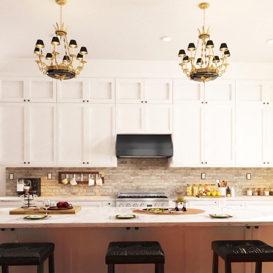 ZLINE 36 in. Designer Series Convertible Vent Under Cabinet Range Hood (8685B-36)