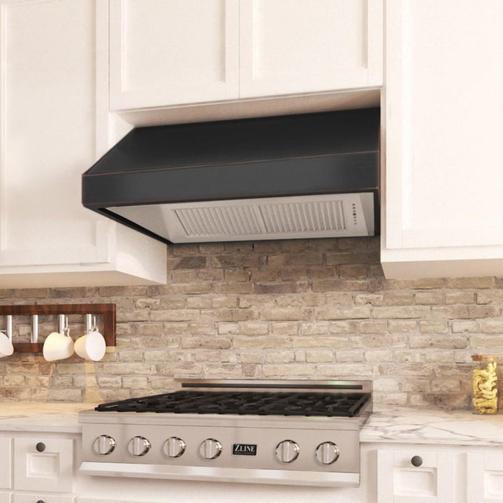 ZLINE 36 in. Designer Series Convertible Vent Under Cabinet Range Hood (8685B-36)
