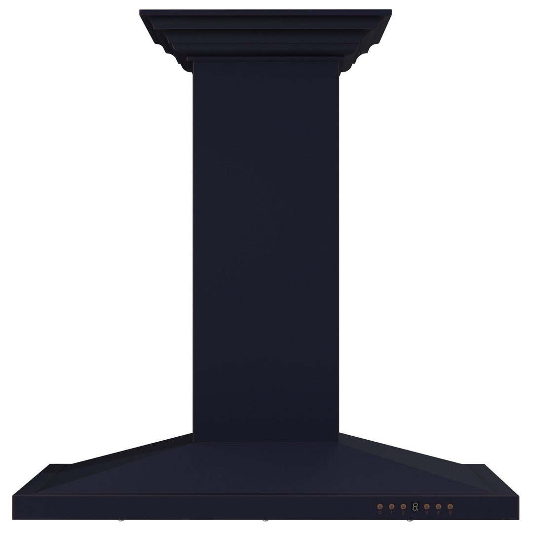 ZLINE 36 in. Designer Series Oil-Rubbed Bronze Convertible Vent Island Mount Range Hood (8GL2Bi-36)