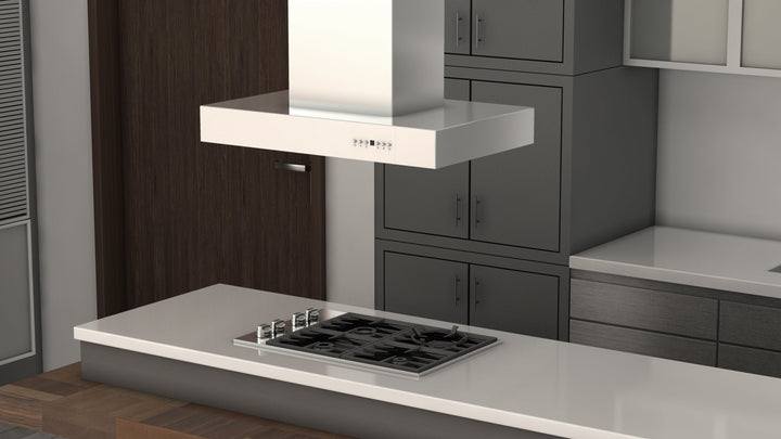 ZLINE 36 in. Ducted Outdoor Island Mount Range Hood in Stainless Steel (KECOMi-304-36)