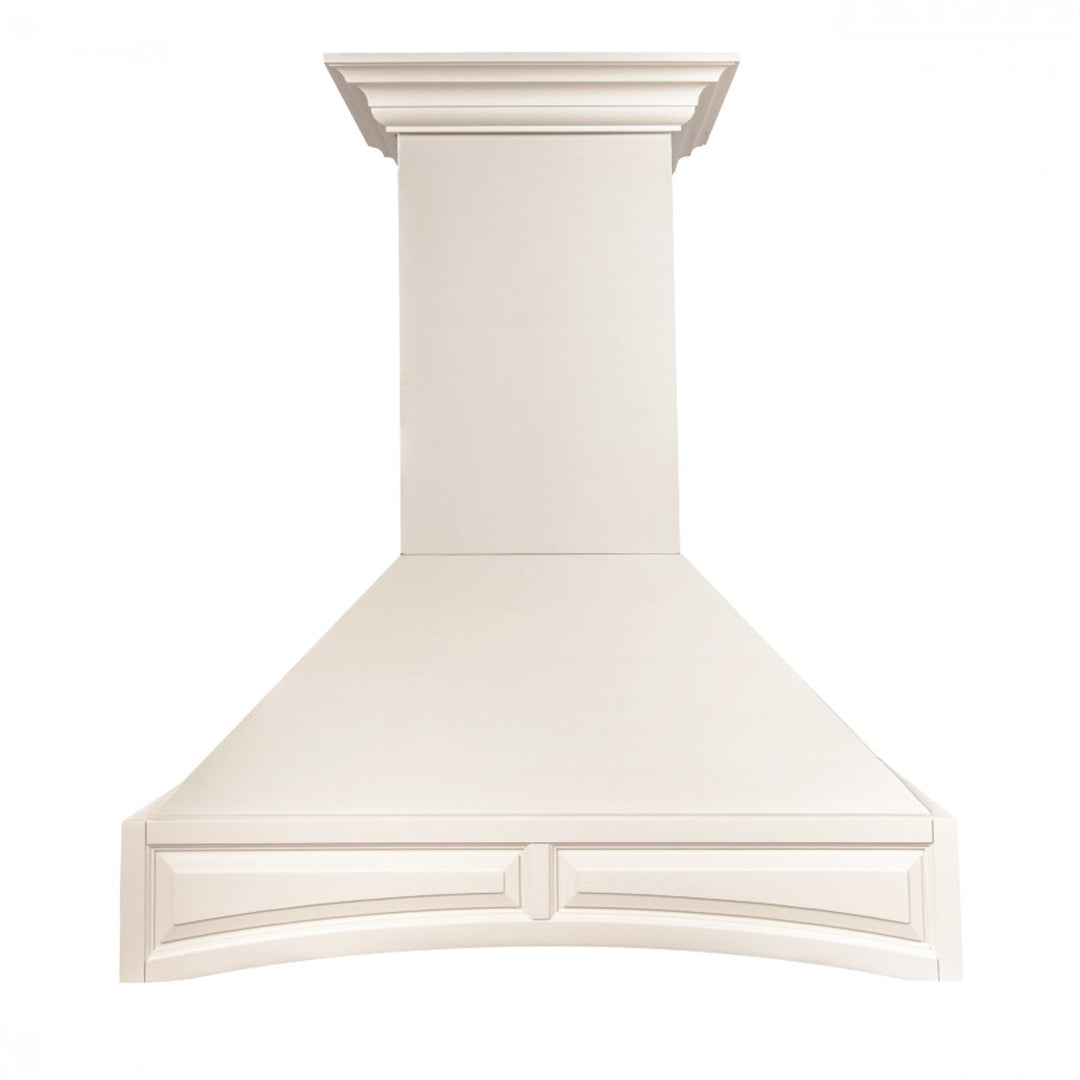 ZLINE 36 in. Ducted Wooden Wall Mount Range Hood with Single Remote Blower in Cottage White (321TT-RS-30-400)