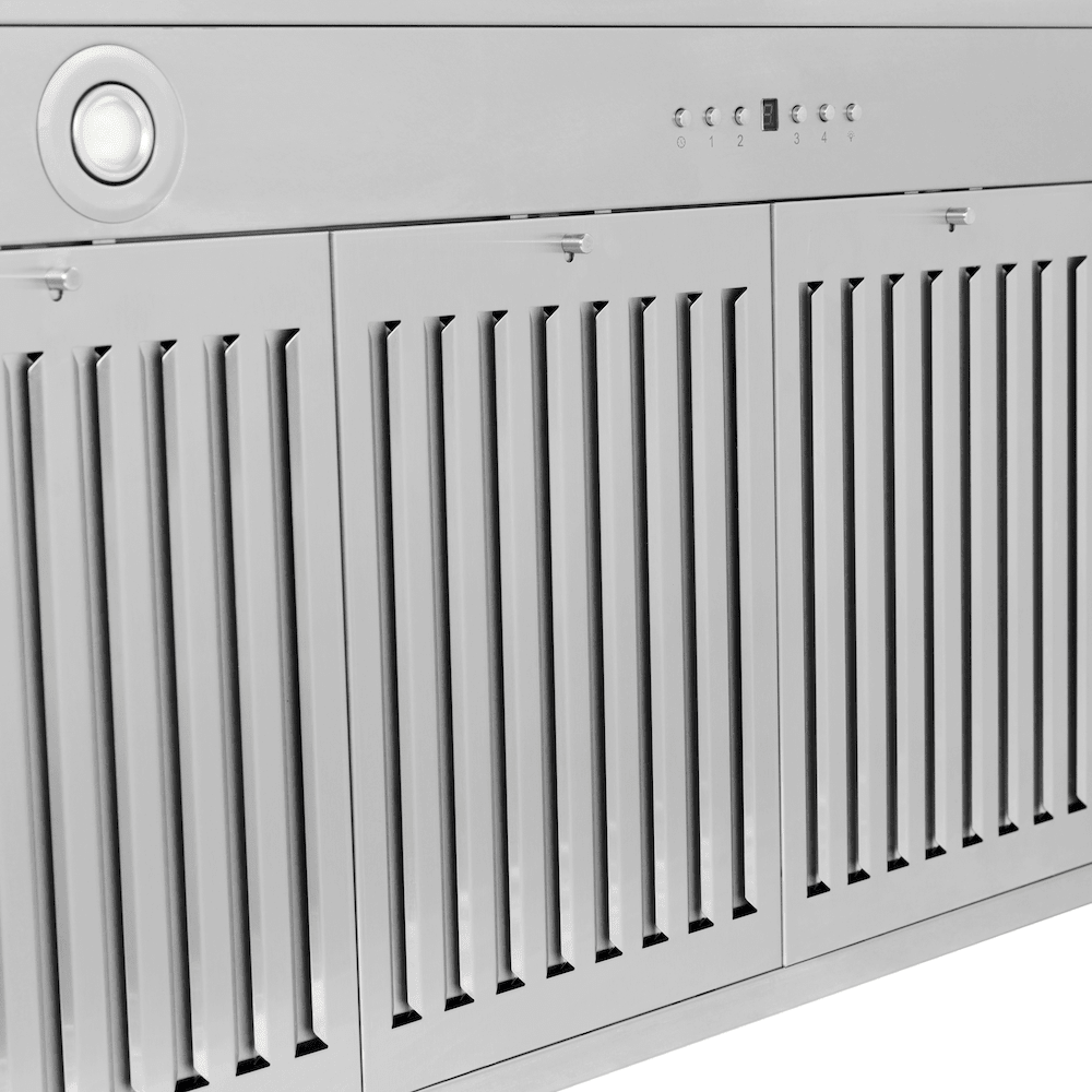 ZLINE 36 in.Autograph Edition Convertible Stainless Steel Range Hood with White Matte Shell and Matte Black Accents (KB4STZ-WM36-MB)