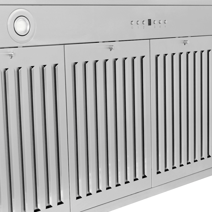 ZLINE 36 in.Autograph Edition Convertible Stainless Steel Range Hood with White Matte Shell and Matte Black Accents (KB4STZ-WM36-MB)