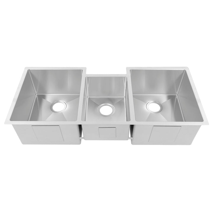 ZLINE 45 in. Breckenridge Undermount Triple Bowl Stainless Steel Kitchen Sink with Bottom Grid and Accessories (SLT-45)