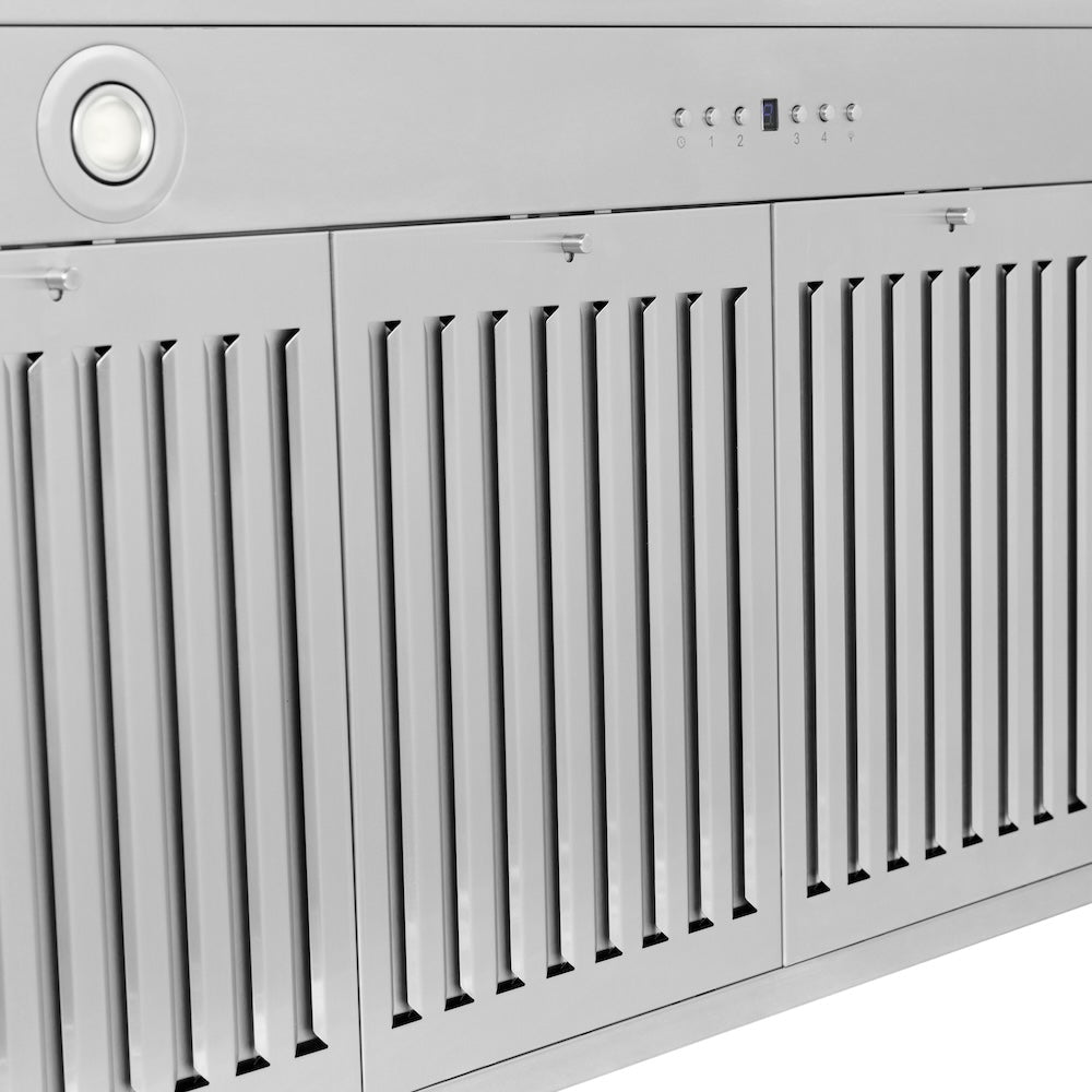 ZLINE 48 in. Autograph Edition Convertible Stainless Steel Range Hood with Stainless Steel Shell and Champagne Bronze Accents (KB4STZ-48-CB)