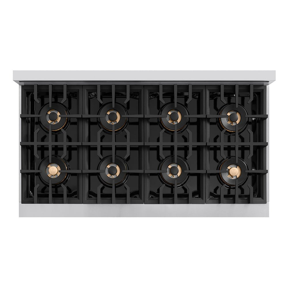 ZLINE 48 in. Classic Gas Rangetop with 8 Burner DuoProâ„¢ Cooktop in Stainless Steel (PCRT48)