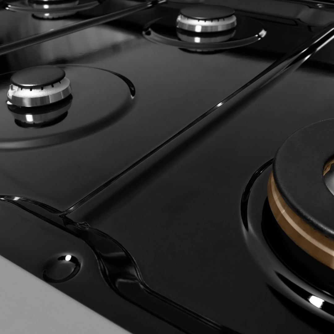 ZLINE 48 in. Classic Gas Rangetop with 8 Burners and Porcelain Cooktop in Stainless Steel with Griddle (RT-GR-48)