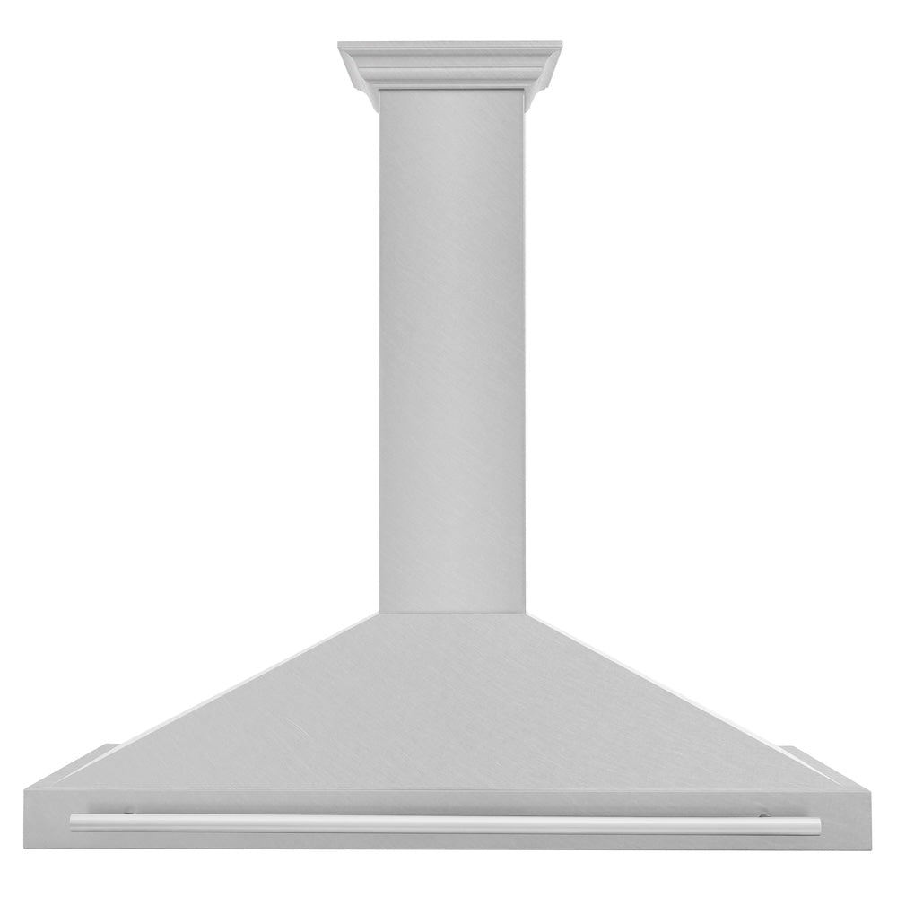 ZLINE 48 in. Convertible Fingerprint Resistant Satin Stainless Steel Range Hood with Stainless Steel Handle (KB4SNX-48)