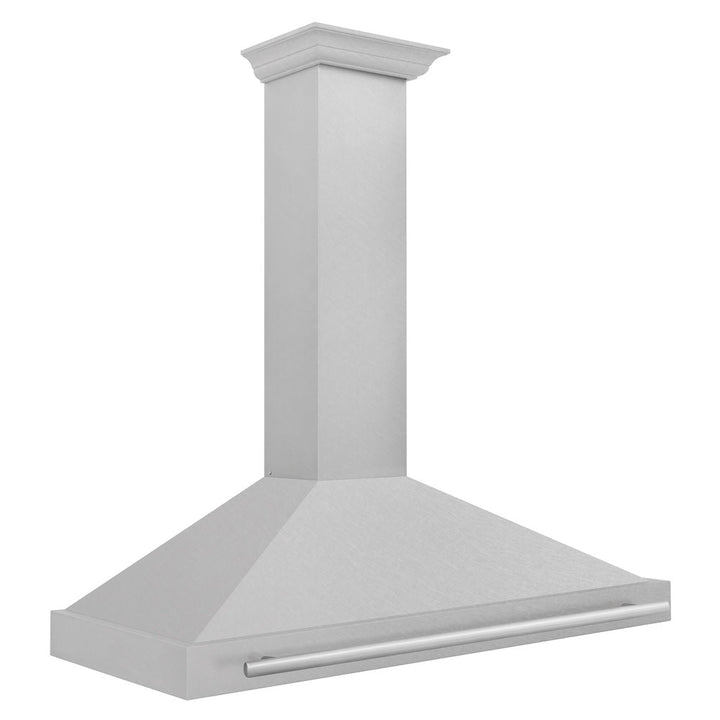 ZLINE 48 in. Convertible Fingerprint Resistant Satin Stainless Steel Range Hood with Stainless Steel Handle (KB4SNX-48)