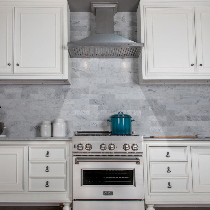 ZLINE 48 in. Designer Series Satin Stainless Steel Convertible Vent Wall Mount Range Hood (8KBS-48)