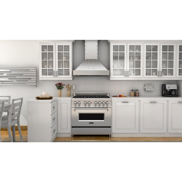 ZLINE 48 in. Ducted Vent Designer Series Wall Mount Range Hood in Satin Stainless Steel (655-4SSSS-48)
