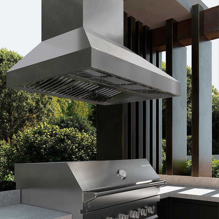 ZLINE 48 in. Island Mount Outdoor Grill Hood (GOi1-48)
