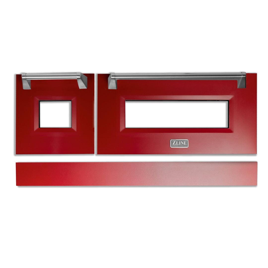 ZLINE 48 in. Red Matte Range Doors for RA and RG Models (RA-DR-RM-48)