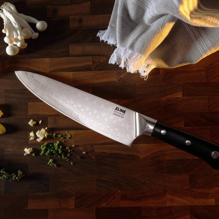 ZLINE 8â€ Professional Damascus Steel Chefâ€™s Knife (KCKT-JD)