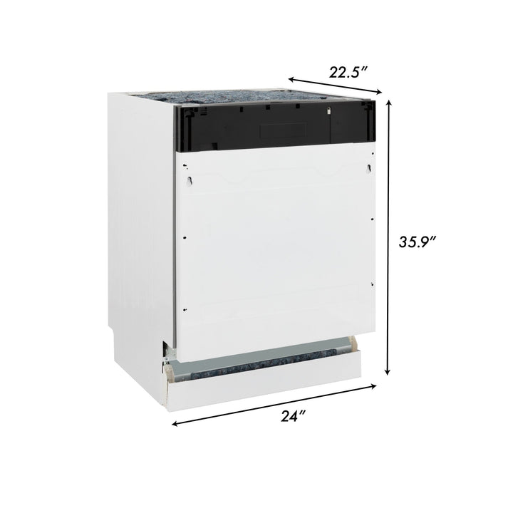 ZLINE Appliance Package - 60 In. Dual Fuel Range, 36 In. Refrigerator, Range Hood and 3-Rack Dishwasher in Stainless Steel, 4KPR-RARH60-DWV