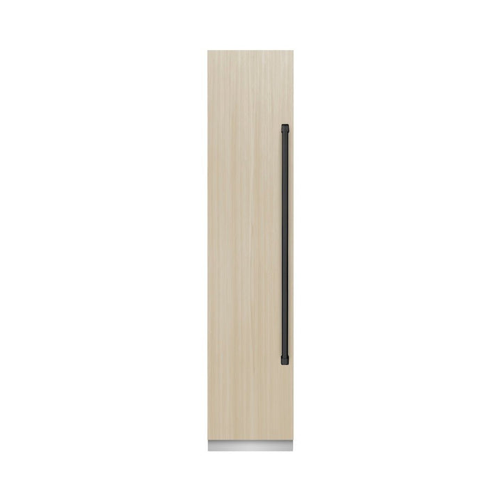 ZLINE Autograph Edition 18 in. 8.6 cu. ft. Panel Ready Left Hinge Column Freezer with Graphite Gray Interior and Matte Black Accents (RBCFVLZ-18-MB)