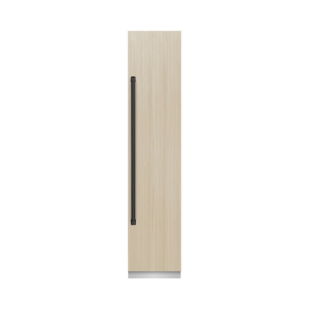ZLINE Autograph Edition 18 in. 8.6 cu. ft. Panel Ready Right Hinge Column Freezer with Graphite Gray Interior and Matte Black Accents (RBCFVRZ-18-MB)