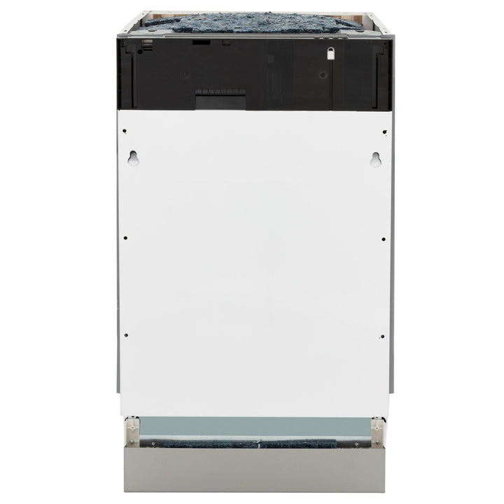 ZLINE Autograph Edition 18â€ Tallac Series 3rd Rack Top Control Dishwasher in Custom Panel Ready with Matte Black Handle, 51dBa (DWVZ-18-MB)