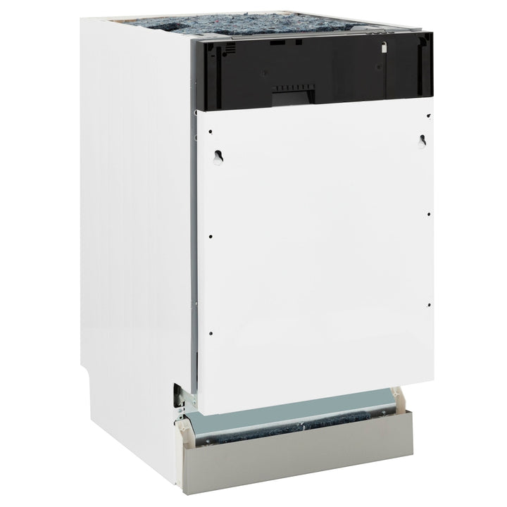 ZLINE Autograph Edition 18â€ Tallac Series 3rd Rack Top Control Dishwasher in Custom Panel Ready with Polished Gold Handle, 51dBa (DWVZ-18-G)