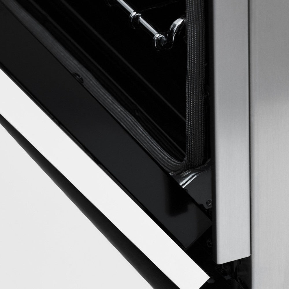 ZLINE Autograph 30" 4.0 cu. ft. Dual Fuel Range with White Matte Door and Gold Accents, RAZ-WM-30-G