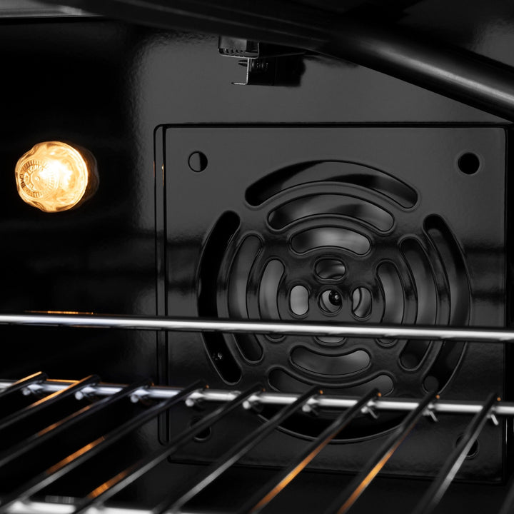 ZLINE Autograph Edition 30 in. 4.2 cu. ft. Paramount Gas Range with 4 Burner Cooktop and Convection Gas Oven in Satin Stainless Steel and Matte Black Accents (SGRSZ-30-MB)