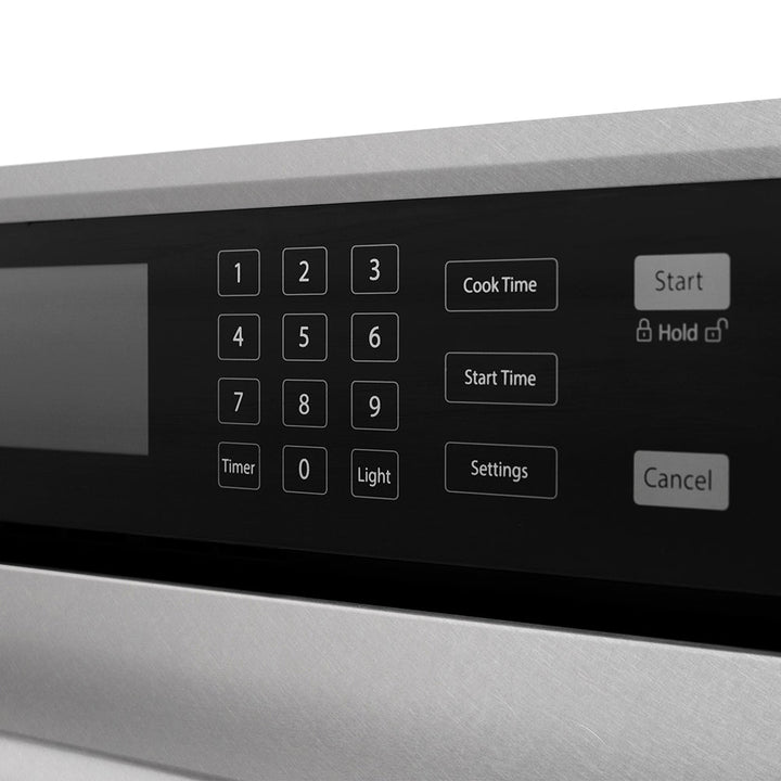 ZLINE Autograph Edition 30 in. Professional True Convection Single Wall Oven with Air Fry and Self Clean in Satin Stainless Steel with Champagne Bronze Helix Handle (WASSZ-30-KCB)