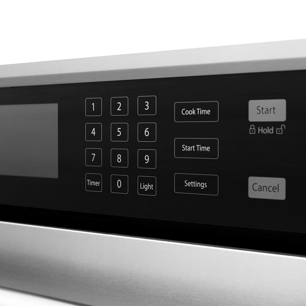 ZLINE Autograph Edition 30 in. Professional True Convection Single Wall Oven with Air Fry and Self Clean in Stainless Steel with Champagne Bronze Helix Handle (WASZ-30-KCB)