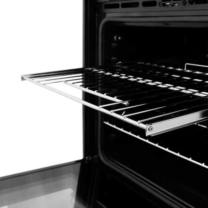ZLINE Autograph Edition 30 in. Professional True Convection Single Wall Oven with Air Fry and Self Clean in Stainless Steel with Polished Nickel Helix Handle (WASZ-30-KPN)