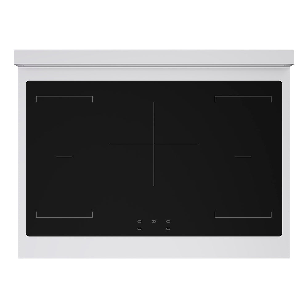 ZLINE Autograph Edition 36 in. 5.2 cu. ft. Paramount Induction Range with 5 Element Cooktop and Electric Convection Oven in Stainless Steel with Black Matte Door and Polished Gold Accents (SINRZ-BLM-36-G)