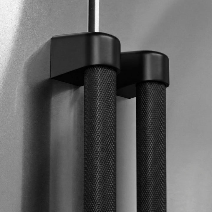 ZLINE Autograph Edition 36 in. Built-In Refrigerator Helix Handles (Set of 3) in Matte Black (RBIVHZ-K-MB-36)