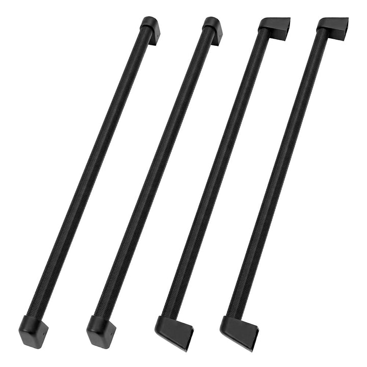 ZLINE Autograph Edition 36 in. Freestanding French Door Refrigerator Helix Handles (Set of 4) in Matte Black (RFMHZ-36-K-MB)