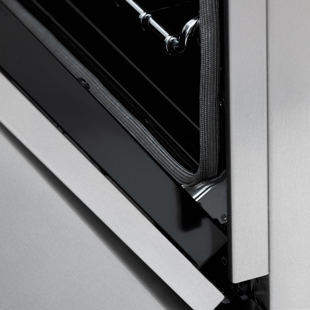 ZLINE Autograph Edition 48 in. 6.0 cu. ft. Legacy Dual Fuel Range with 7 Burner Gas Cooktop and 2 Electric Ovens in Satin Stainless Steel and Polished Gold Accents (RASZ-SN-48-G)