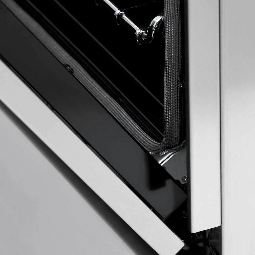 ZLINE Autograph Edition 48 in. 6.0 cu. ft. Legacy Dual Fuel Range with 7 Burner Gas Cooktop and 2 Electric Ovens in Stainless Steel and Matte Black Accents (RAZ-48-MB)