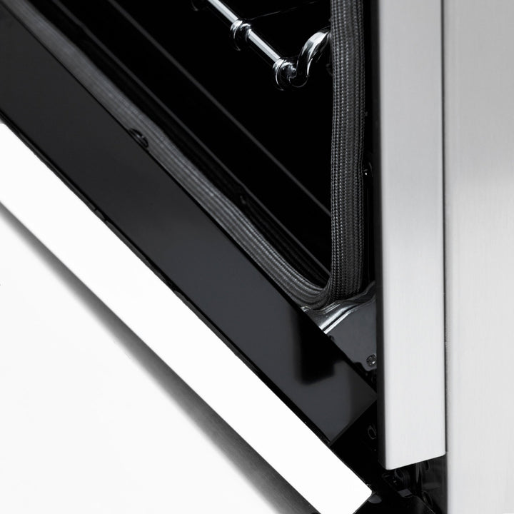 ZLINE Autograph Edition 48 in. 6.0 cu. ft. Legacy Dual Fuel Range with 7 Burner Gas Cooktop and 2 Electric Ovens in Stainless Steel with White Matte Doors and Champagne Bronze Accents (RAZ-WM-48-CB)