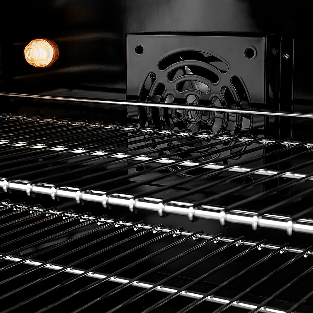 ZLINE Autograph Edition 48 in. 6.7 cu. ft. Paramount Double Oven Dual Fuel Range with 8 Burner Gas Cooktop in Black Stainless Steel and Champagne Bronze Helix Handles and Knob Accents (SDRBZ-48-KCB)