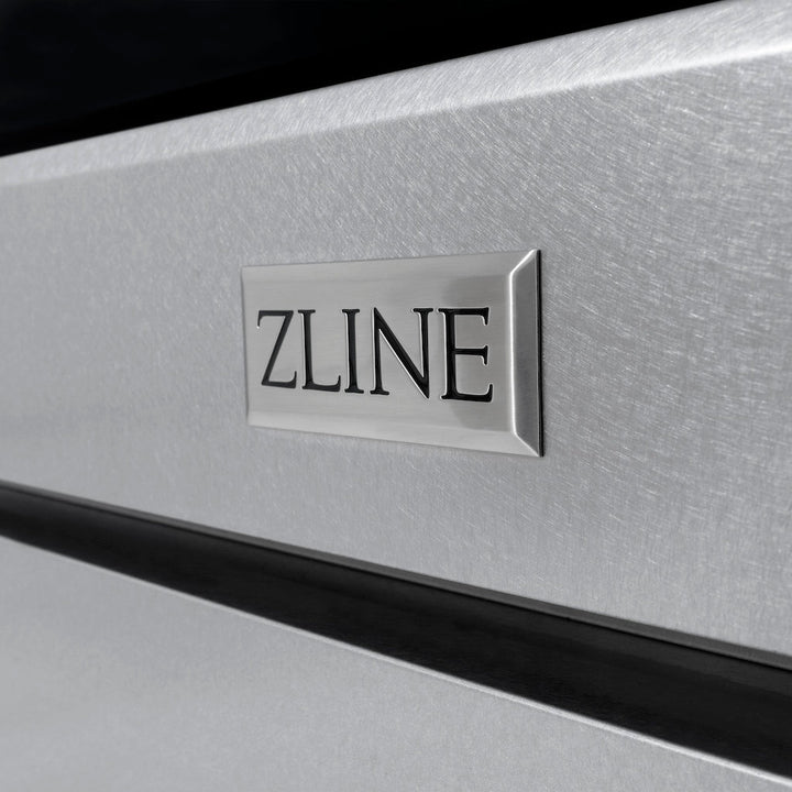 ZLINE Autograph Edition 48 in. 6.7 cu. ft. Paramount Double Oven Gas Range with 8 Burner Cooktop in Satin Stainless Steel and Polished Gold Accents (SGRSZ-48-G)