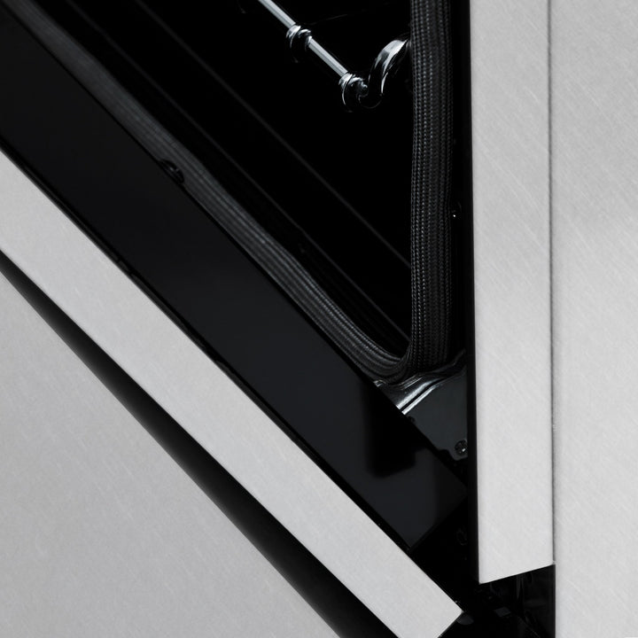 ZLINE Autograph Edition 60 in. 7.4 cu. ft. Legacy Dual Fuel Range with 9 Burner Gas Cooktop and 2 Electric Convection Ovens in Satin Stainless Steel and Matte Black Accents (RASZ-SN-60-MB)