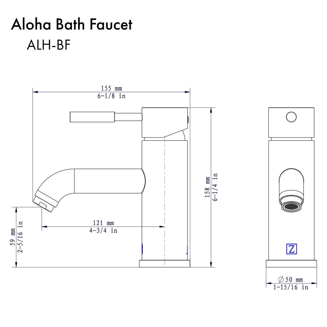 ZLINE Autograph Edition Aloha Bath Faucet in Polished Gold (ALH-BF-PG)