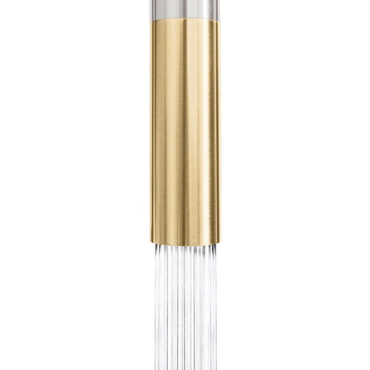 ZLINE Autograph Edition Gemini Pull Down Single Handle Kitchen Faucet in Brushed Nickel and Champagne Bronze (GEM-KF-ZBNCB)