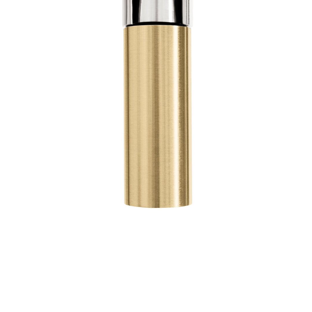 ZLINE Autograph Edition Sierra Pull Down Spring Single Handle Kitchen Faucet in Brushed Nickel and Champagne Bronze (SRA-KF-ZBNCB)