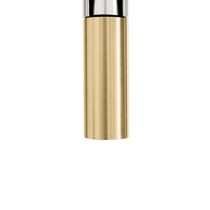 ZLINE Autograph Edition Sierra Pull Down Spring Single Handle Kitchen Faucet in Brushed Nickel and Champagne Bronze (SRA-KF-ZBNCB)