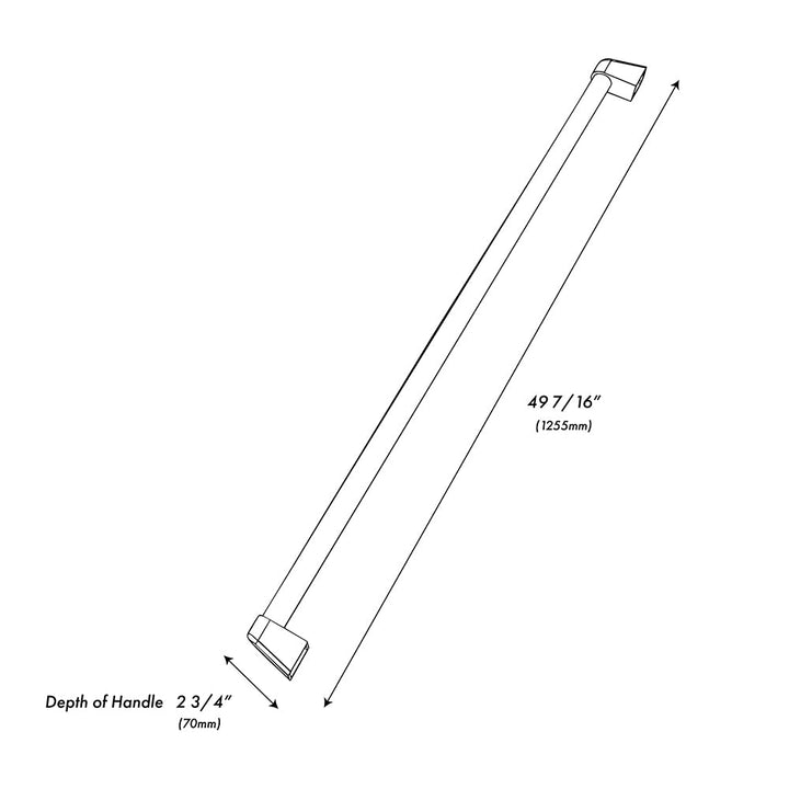 ZLINE Column Refrigeration Helix Handle (Set of 1) in Stainless Steel (RCHZ-K-ST)
