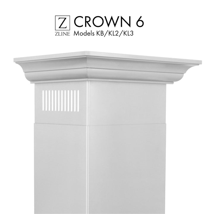 ZLINE Crown Molding Profile 6 for Wall Mount Range Hood (CM6-KB/KL2/KL3)