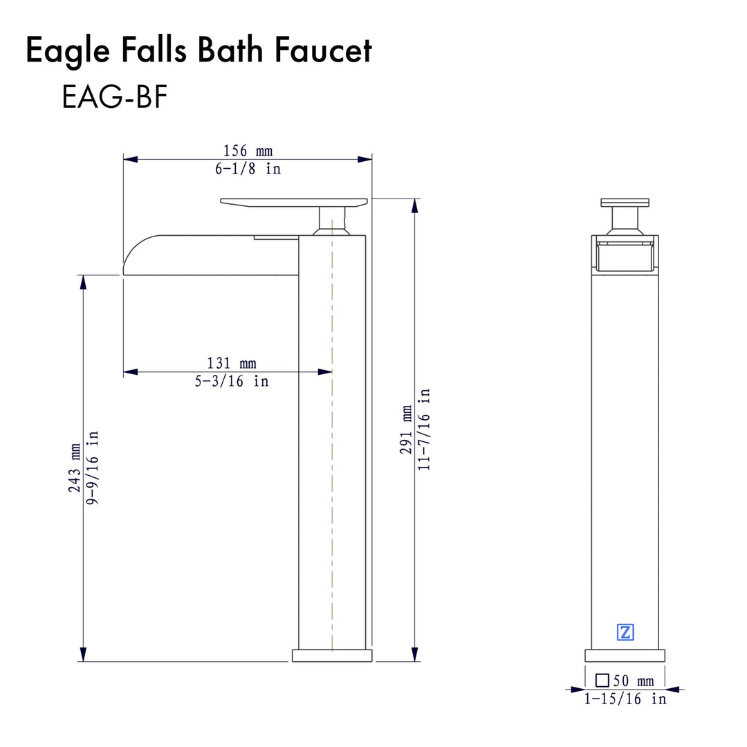 ZLINE Eagle Falls Bath Faucet in Chrome (EAG-BF-CH)