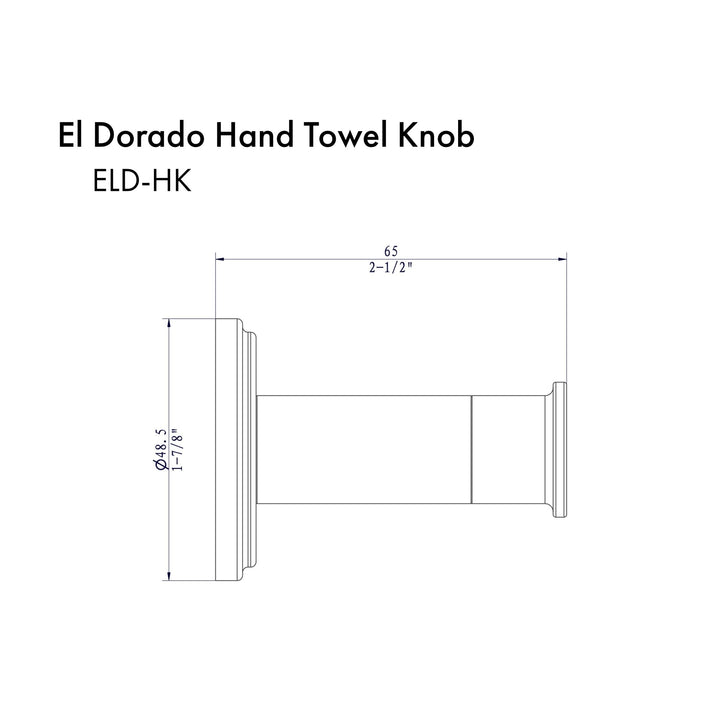 ZLINE El Dorado Towel Hook in Chrome (ELD-HK-CH)