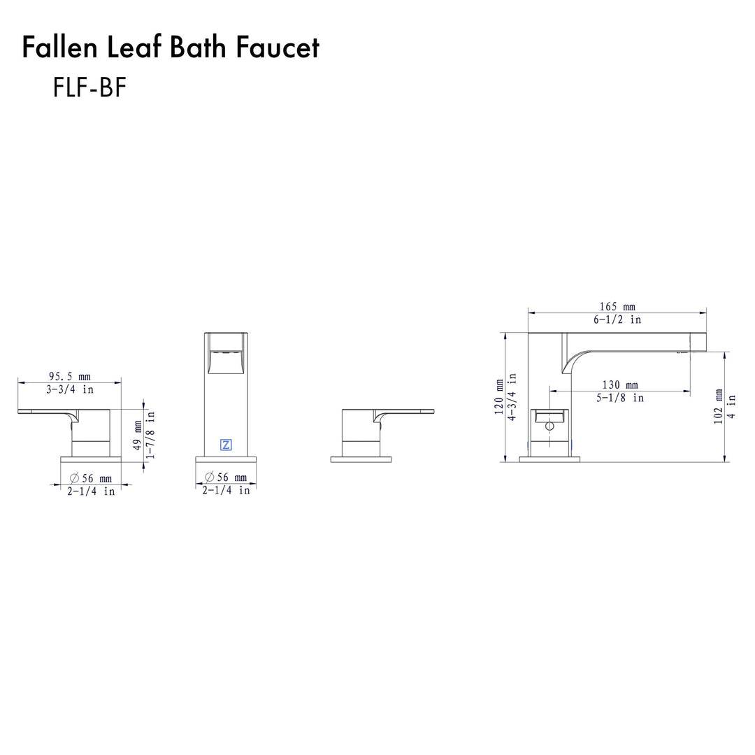 ZLINE Fallen Leaf Bath Faucet in Chrome (FLF-BF-CH)