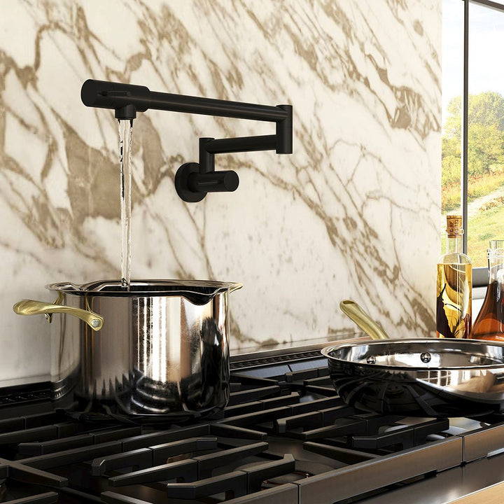 ZLINE Gemini Pot Filler in Matte Black (GEM-FPF-MB)